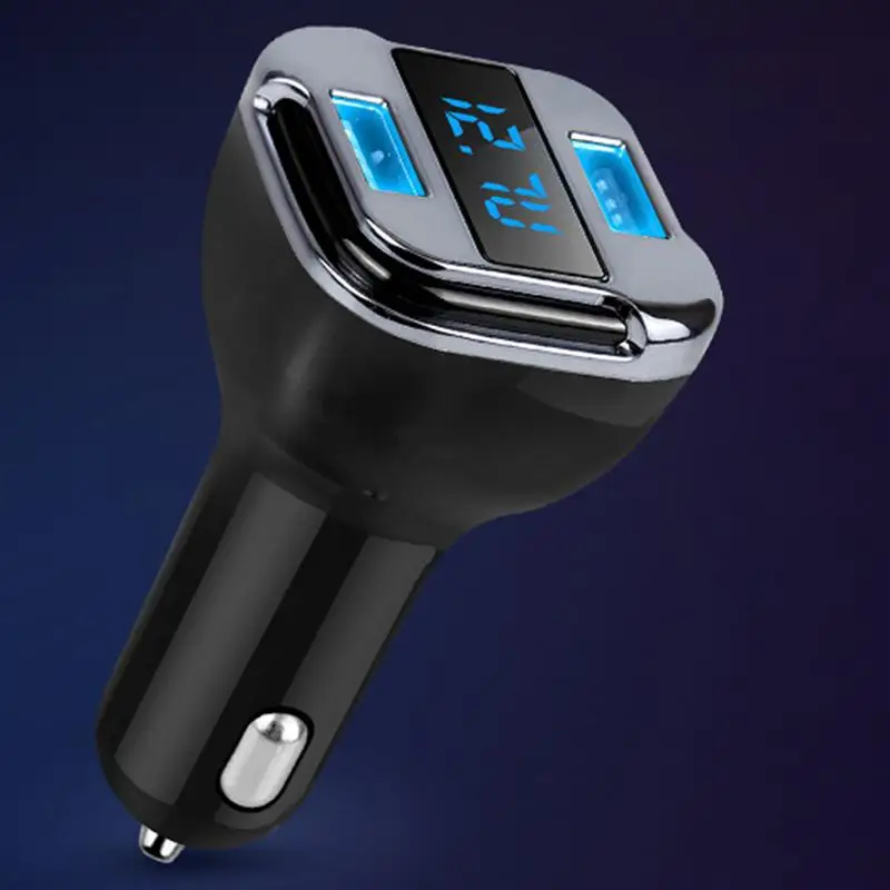 Двойной USB выход быстрый автомобильный адаптер цифровой дисплей GPS трекер