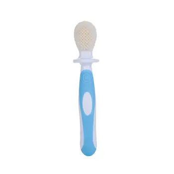 

Infant Baby Toothbrush care With Protect Sheet Safe Bendable Teeth Training Dual Home 0-2 Years 5.5cm/2.17inch