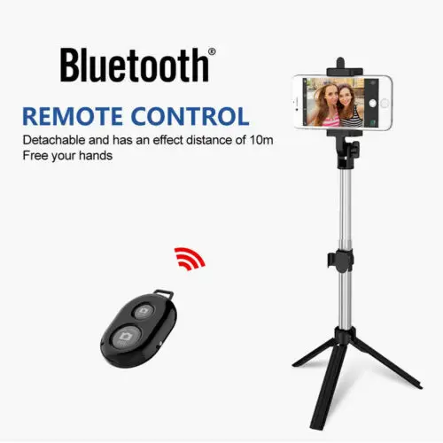 

Monopod Selfie Stick Handheld Tripod Bluetooth Shutter For iPhone 8 X Samsung