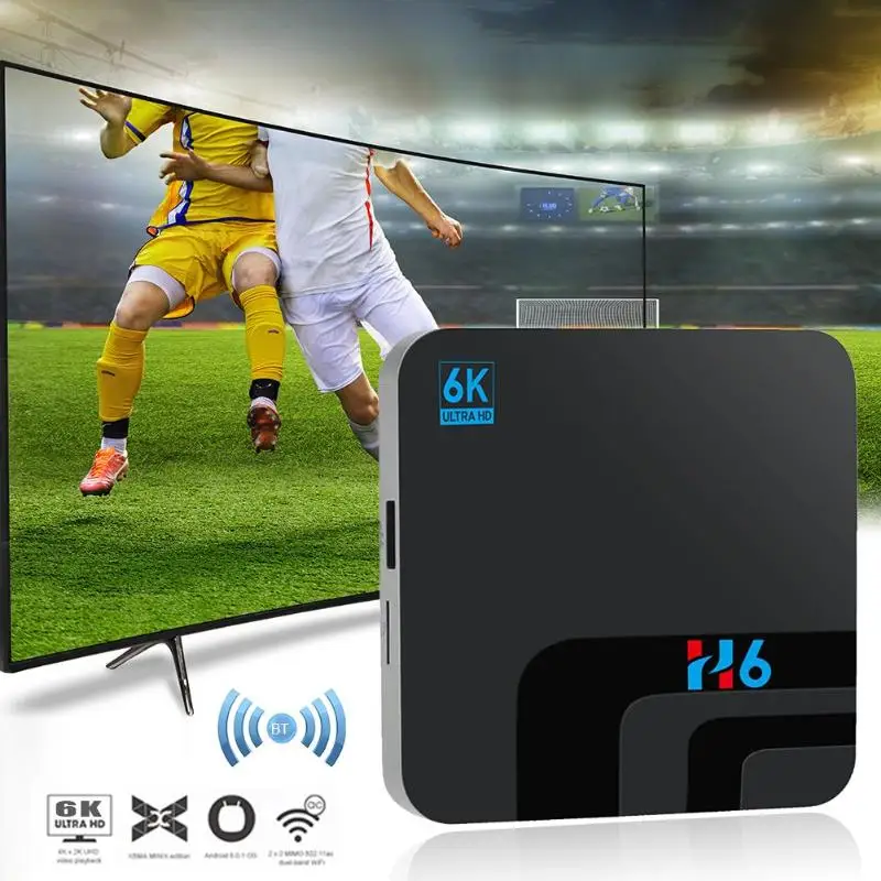 ТВ приставка Allwinner H6 4 ядра 2 + 16 ГБ Wi Fi BT 0 6K|ТВ-приставки и медиаплееры| |