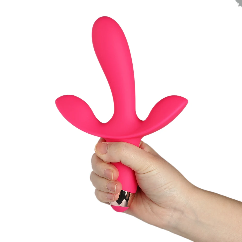 12 Speed Waterproof 3 Vibrating Stimulator Vagina Anal Massage font b Dildo b font Vibrators for