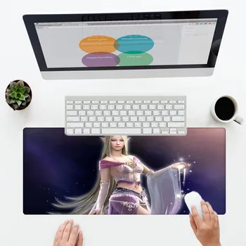 

XGZ Large Size Rubber Anime Game Mouse Pad Girl Computer Accessories Family Desk Bluetooth Keyboard Games Mouse Pads for Gift