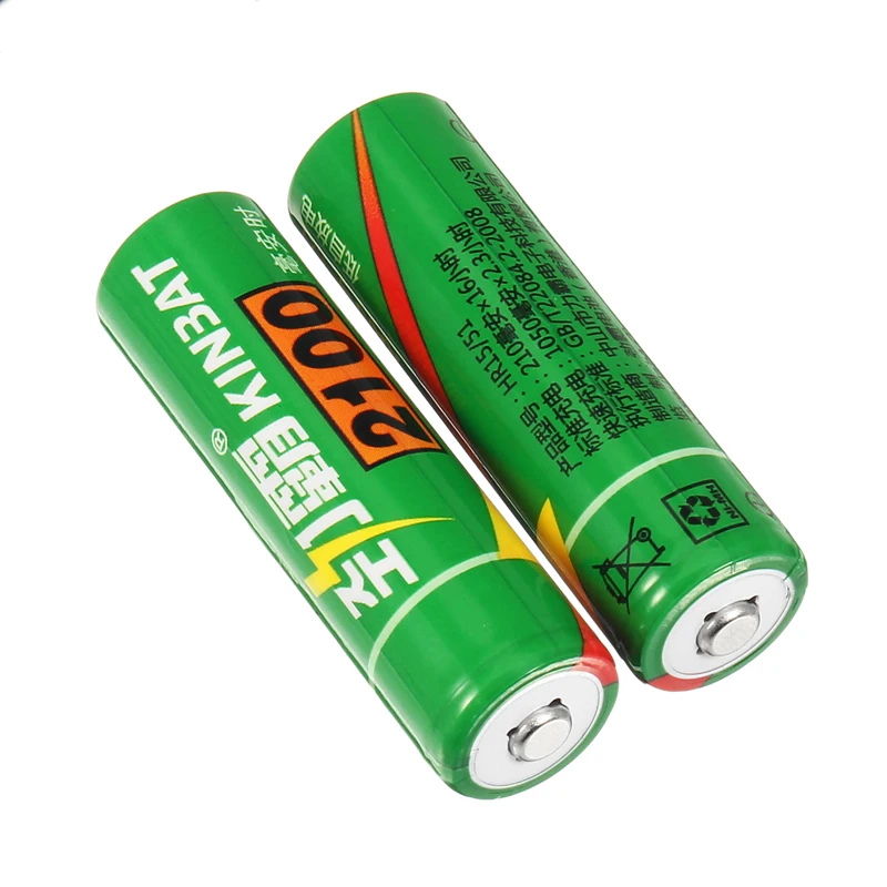 

2pcs 2100mAh 1.2V AA Ni-MH Rechargeable Battery AA Pre-Charged NIHM Batteries Pack For Toys Microphone Remote Controls