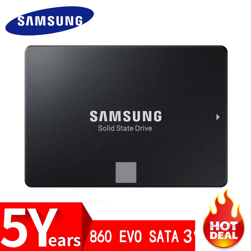 Жесткий диск Samsung 860 EVO SSD на 1 Тб 500 Гб 250 жесткий 2 5 SATA твердотельный накопитель для