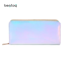 Designer Mirror Long Wallet Women Leather Wallets Hologram Evening Clutch Female Bag Ladies Money Coin Women's Purse Carteras