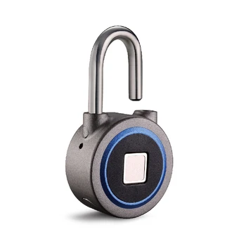 

Fingerprint Smart Keyless Lock Waterproof APP Button Password Unlock Anti-Theft Padlock Door Lock for Android iOS System