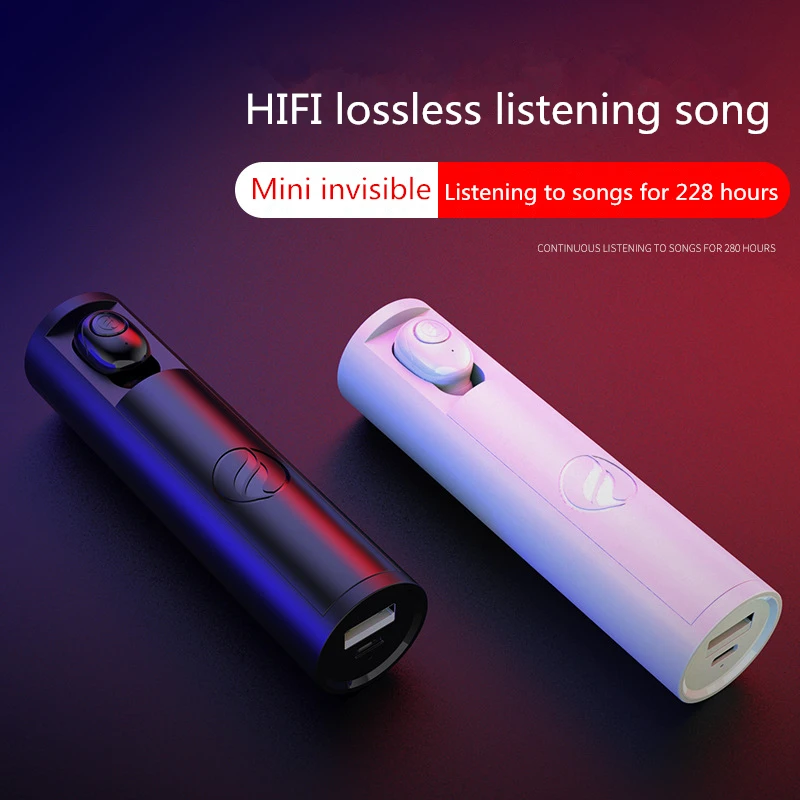 

FGHGF X9 wireless mini invisible Bluetooth earphone bass single ear comes with charging box Stereo Earbud sport Headset