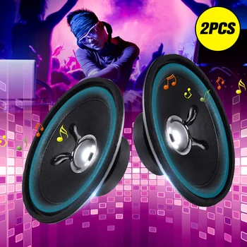 

1Pair 4inch 8W DIY Bass Horn Subwoofer Speaker Strong Bass Horn Box Magnetic Loudspeaker Stereo Unit Speaker Accessories Trumpet
