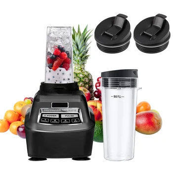 

Behogar 2PCS 16OZ Single Serve Cups 4PCS Lids Replacement Parts Accessories for Nutri Ninja Blender