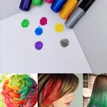 Одноразовая стирка, 6 цветов, краска для волос, меловая пудра, европейская Временная Пастельная краска для волос, цветная краска, мягкая Пастельная краска, салон