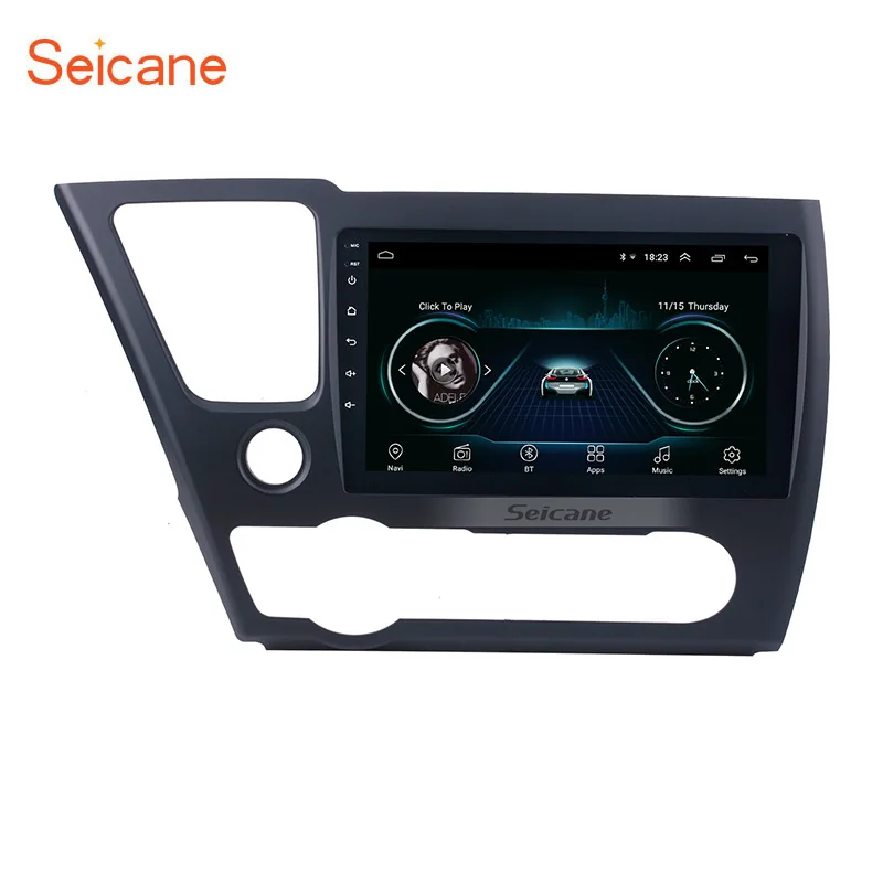 Seicane автомобильный мультимедийный плеер GPS Android 8 1 2Din для 2014 2015 2016 2017 HONDA CIVIC 9 дюймов