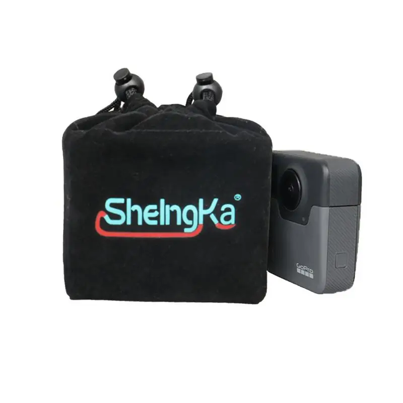 Storage Bag+ Lens Cap+ Silicone Cover+ Plastic Guide Rail for Gopro Fusion Camera Accessories Set