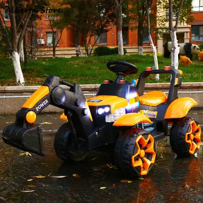 

New Children Electric Excavator Can Sit & Ride Baby Excavator Large Remote Control Outdoor Toy Off-road Vehicle Enginee Vehicle