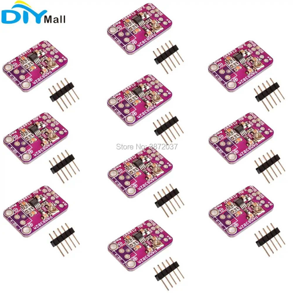 

10pcs/lot CJMCU-832 PAM8302A 2.5W Single Channel Audio Power Amplifier Module Breakout Board