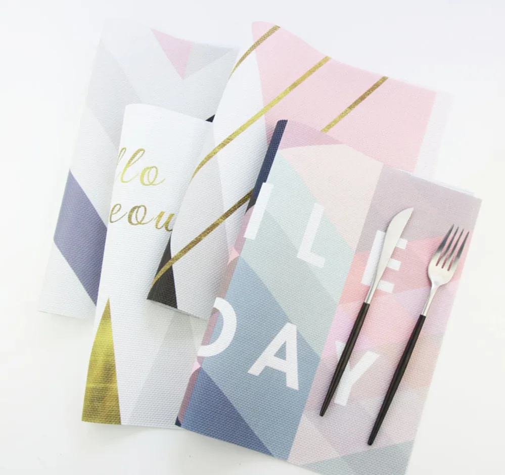 

Chic Cute PVC Placemat Tableware Pad Dining Table Mat Coaster Heat Insulation Anti-Slip Lovely Home Decoration 45x30cm