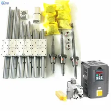 1.5kw с воздушным охлаждением двигателя шпинделя ЧПУ мотор шпинделя+ SBR16-300/800/1500 мм рельсы+ ШВП RM1605-300/800/1500/1500 мм набор фрезерный станок с ЧПУ