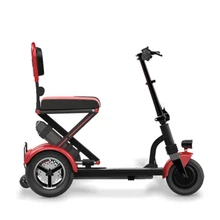 2018 Folding Electric Vehicle Elderly Scooter Electric Tricycle Disabled Bicycle Lithium Battery taken on airplane durable folding electric wheelchair for disabled and elderly
