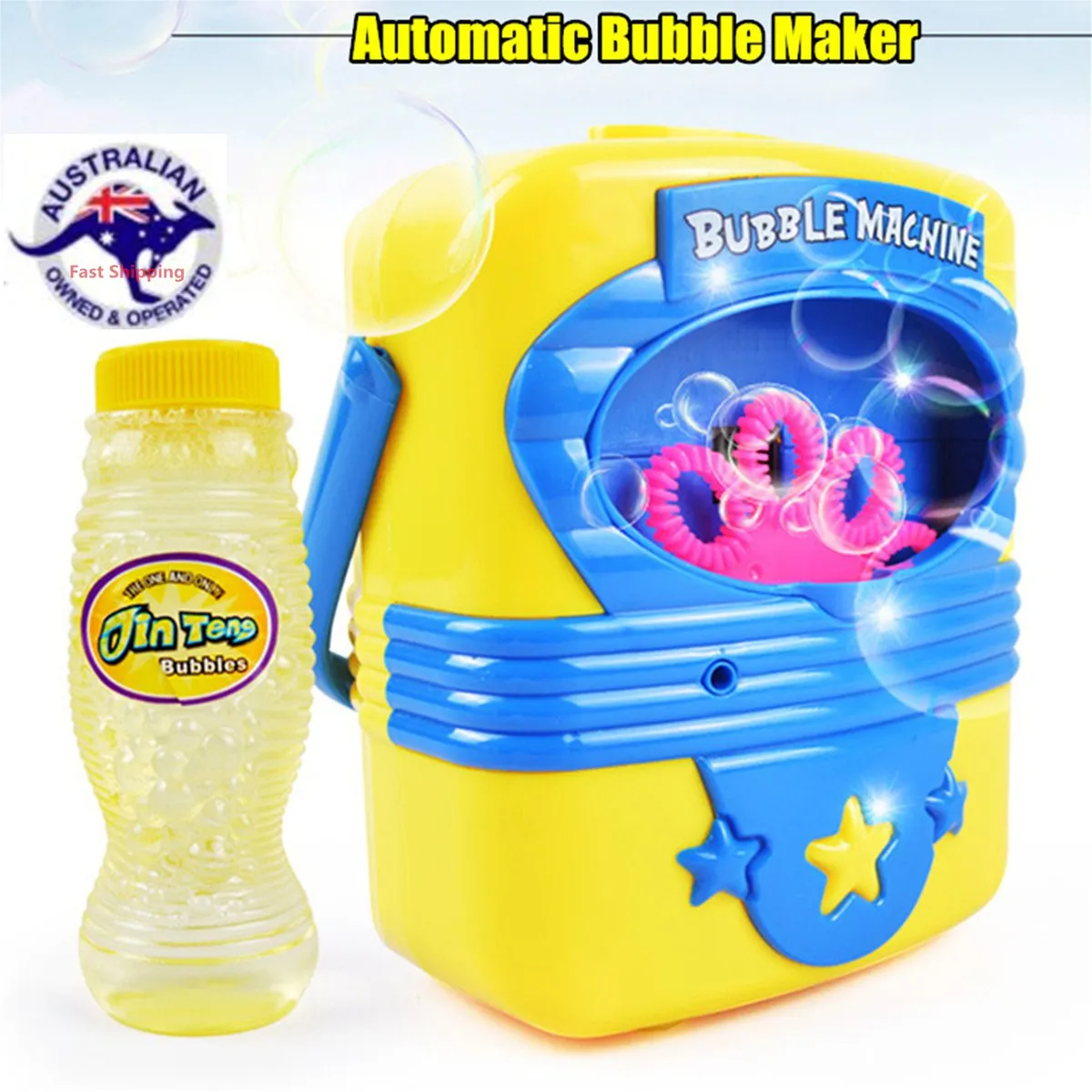 

Electronic Automatic Bubble Machine Blower Maker Toys For Kids light Up Flashing Bubble Children Outdoor Toy Gifts