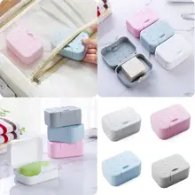 Дорожное переносное мыло блюдо коробка держатель для мыла тарелка Пластиковая Водонепроницаемая Пряжка мыльница, аксессуары для ванной комнаты