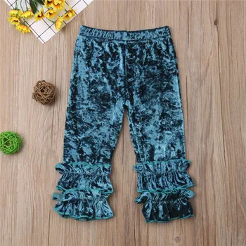 

1-6T Kids Baby Girl Clothing Ruffles long pants fashion Cute princess Infant outfits trousers