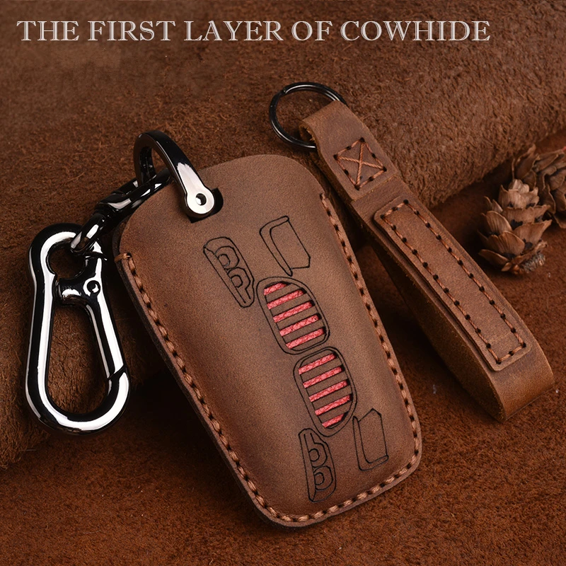 Real Leather Car Key Holder Wallet Case Cover For BMW X3 X4 X5 X6 3 5 7 Series 