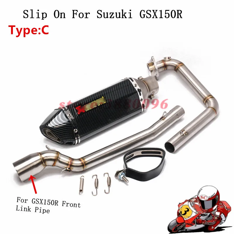 

Motorcycle Full Exhaust System Slip on For Suzuki Gsx150r Exhaust Muffler Pipe