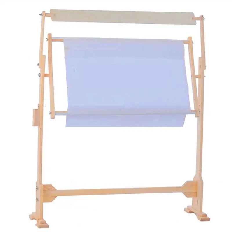 

Cross Stitch Rack Embroidery Frame Cross Stitch Tool Kit Adjustable Wooden Stand Desktop Sewing Accessories Quick Delivery