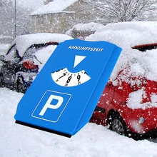 Автомобильный знак времени парковки инструменты времени парковки скребок для льда Удаление снега лобовое стекло автомобиля лопата для снега время возврата примечание время отображения диска