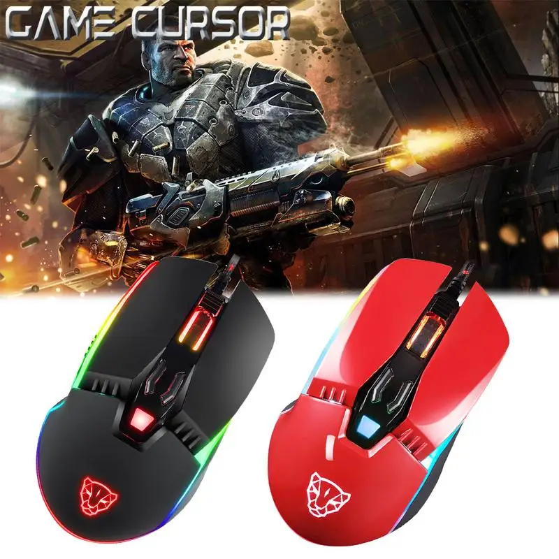 

RGB Gaming Mouse MOTOSPEED V20 Pioneer MOTOSPEED PMW3325 Optical Engine 8-level DPI Gaming Mouse
