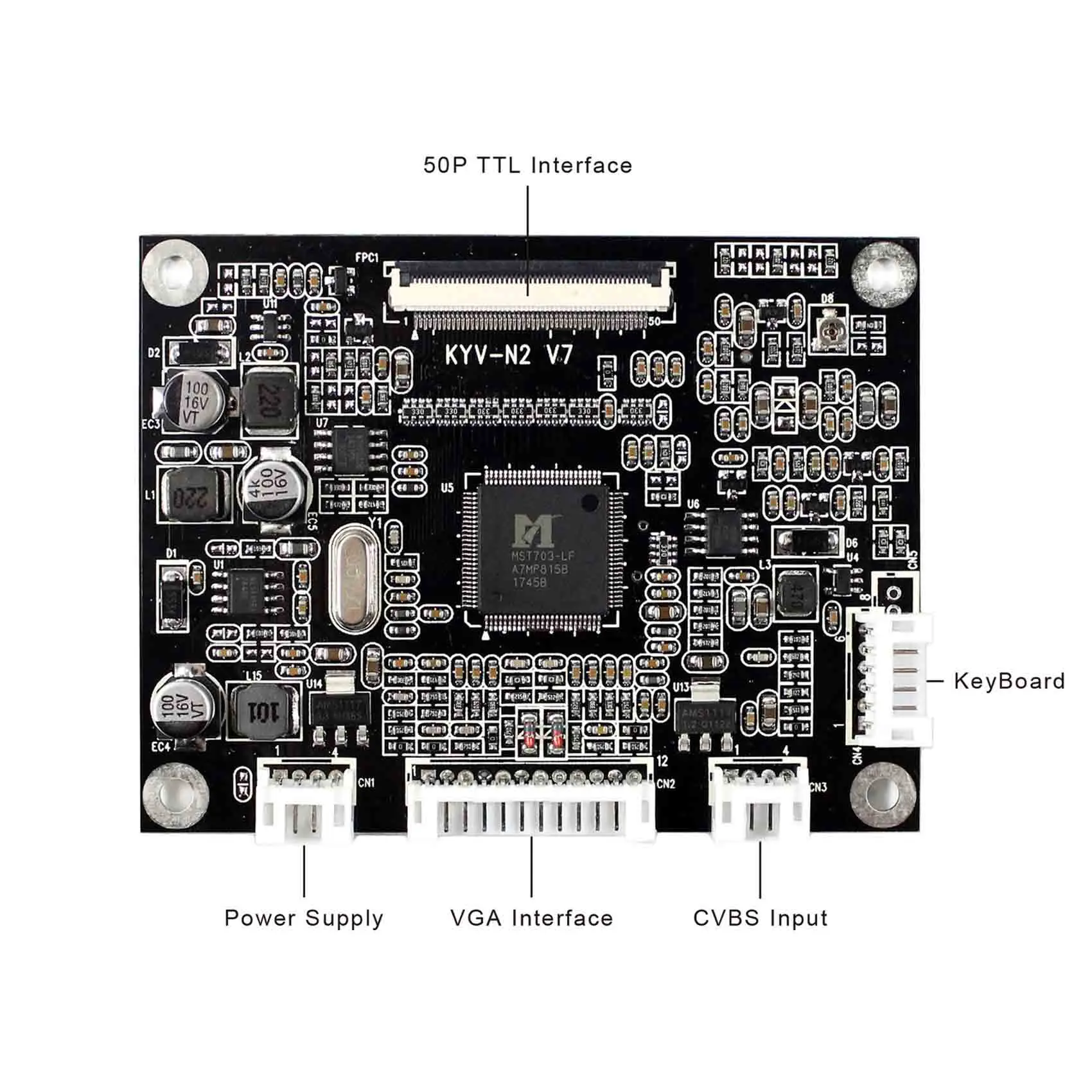 ЖК плата контроллера подходит для 3 5 &quot640X480 PD035VX2 экран|Запасные части| |