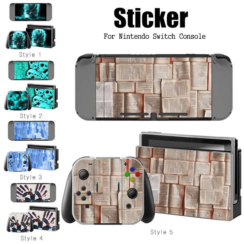 

5 Styles Fashionable Game Skin Stickers Decal Skin Sticker Dust Protector For Nin Switch Console Controllers
