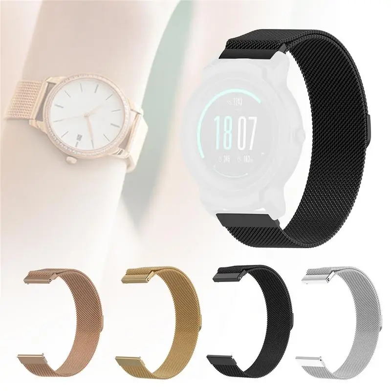 

Smart Watch Magnetic High Quality Stainless Steel Strap For Ticwatch E2 Soft Comfortable Easy To Install 22mm Metal Strap