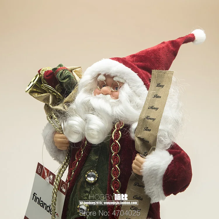 Оригинальный Санта Клаус 30 см Saint Nick Kris Kringle коллекция Санти фигурки плюшевые