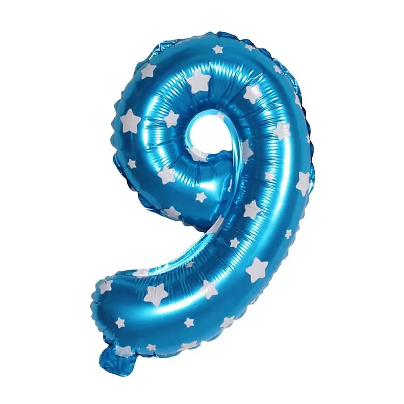 

Foil Number 9 Balloons Decoration Printing Mylar Number Balloons Party Supplies for Birthday Anniversary Party Wedding
