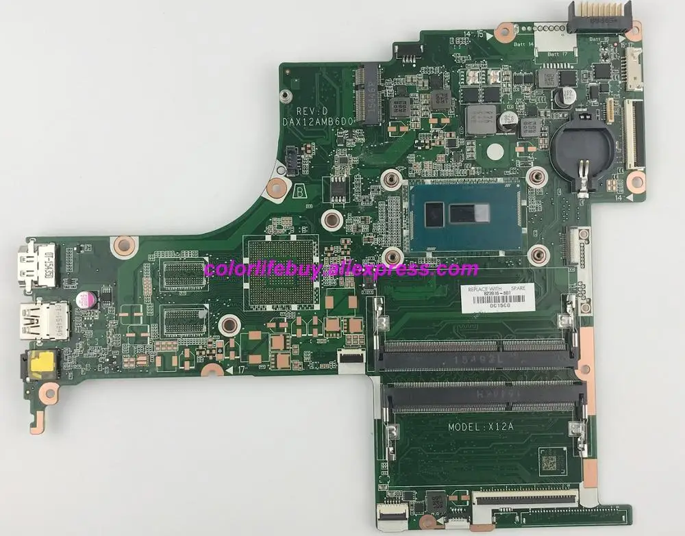 

Genuine 823916-601 823916-501 823916-001 UMA w i3-5020U CPU DAX12AMB6D0 Motherboard Mainboard for HP 15-AB Series NoteBook PC
