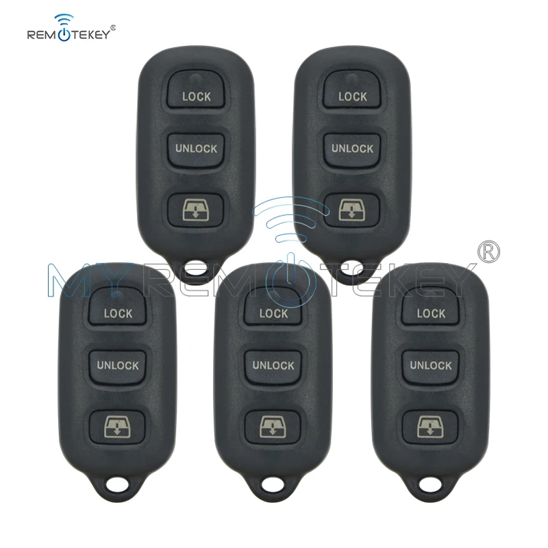 Remtekey 5 шт. HYQ12BBX для Toyota Sequoia 4-бегунковый ключ 3 кнопки с паникой 4runner 2003 2004 2005 2006 2007