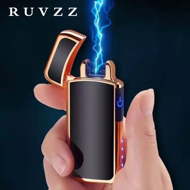 2018 Electronic Touch Sensor Double Arc Plasma Lighter LED Rechargeable
