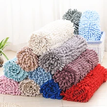 Микрофибра коврик для ванной цинковый коврик ворсистый ковер мягкий внутренний моющийся коврик для ванной комнаты нескользящий ковер