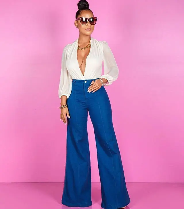 2019 High Waist Jeans Women Denim Hole Ripped Jean Women Casual Stretch Boyfriend Loose Sexy Flare Pants Plus Size 2019 High Waist Jeans Women Denim Hole Ripped Jean Women Casual Stretch Boyfriend Loose Sexy Flare Pants Plus Size
