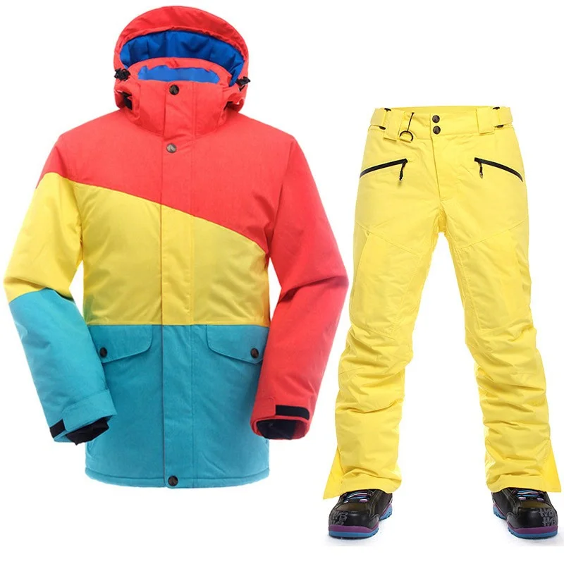 Saenshing للماء بدلة تزلج الرجال الحرارية سترة تزلج + على الجليد السراويل الذكور في الهواء الطلق التزلج على الجليد مجموعة الشتاء الثلوج دعوى Saenshing للماء بدلة تزلج الرجال الحرارية سترة تزلج + على الجليد السراويل الذكور في الهواء الطلق التزلج على الجليد مجموعة الشتاء الثلوج دعوى