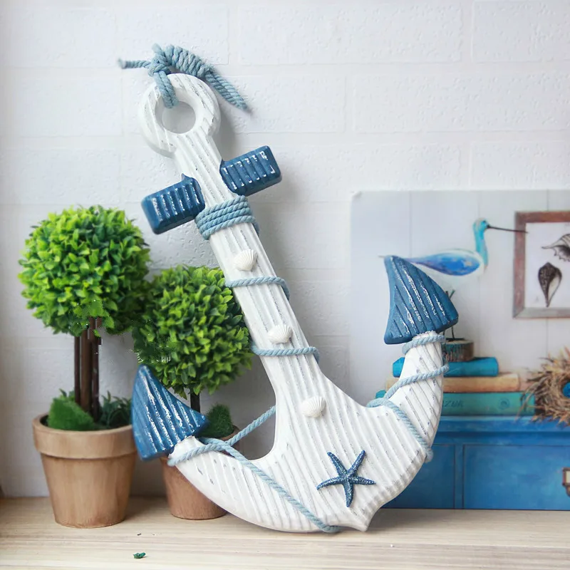 

Mediterranean Shipping Home Furnishing Old Marine Anchor Furnishings Manual Anchor Wall Pendant Pendant Background Wall