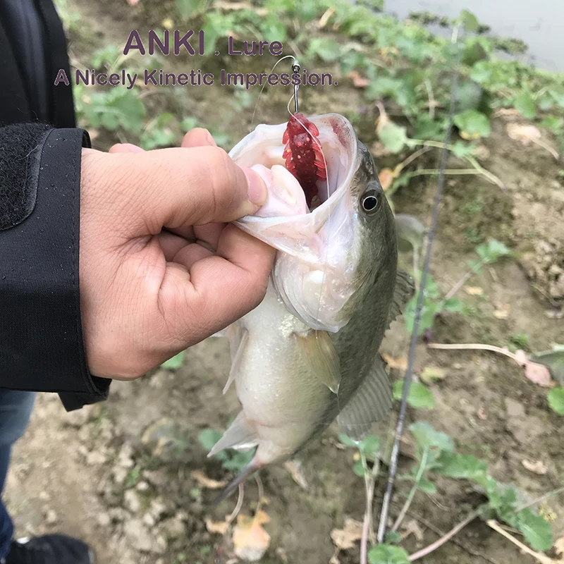 

ANKI Soft Lures 1pcs 2.5g 7.5cm bugsy salt Artificial Soft Bait Carp Fishing Lure Trout Zander Pike Swimbait Jig lure