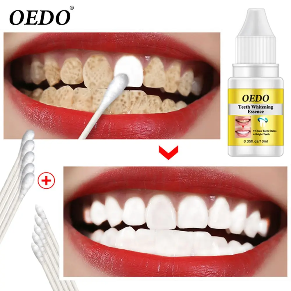 

OEDO Teeth Whitening Essence Powder Oral Hygiene Cleaning Serum Removes Plaque Stains Tooth Bleaching Dental Tools Toothpaste