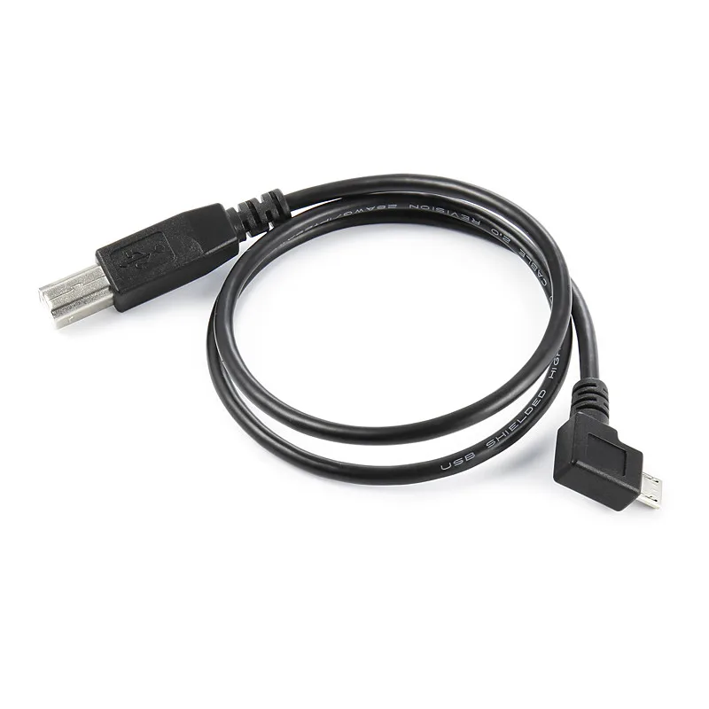 

Jimier CY Cable 90 Degree Angled Micro USB to USB Type B Host OTG Adapter Cable For Printer Scanner Hard Disk