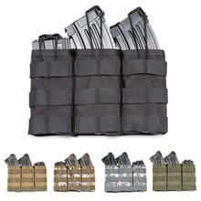 Сверхмощный 1000D нейлоновый Тактический тройной патронная обойма подсумок охотничий Открытый Топ Молл Сумка