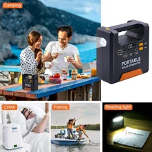 Портативный солнечный генератор электростанция с 110V 220V AC выход зарядки для бытовой техники