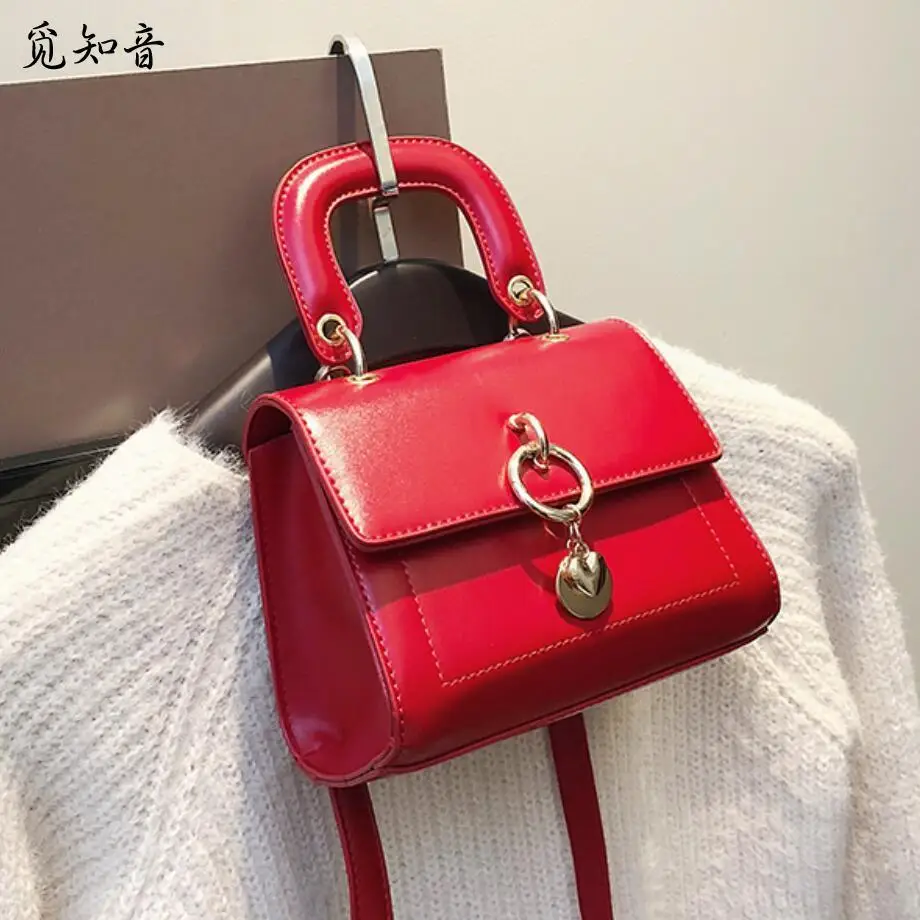 

Luxury Handbag 2019 Fashion New Small Tote Bag Quality Pu Leather Women's Designer Handbag Wild Portable Shoulder Messenger Bag