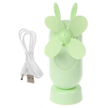 Мини-вентилятор с милыми кошачьими ушками, перезаряжаемый маленький вентилятор, портативный вентилятор для путешествий на открытом воздухе