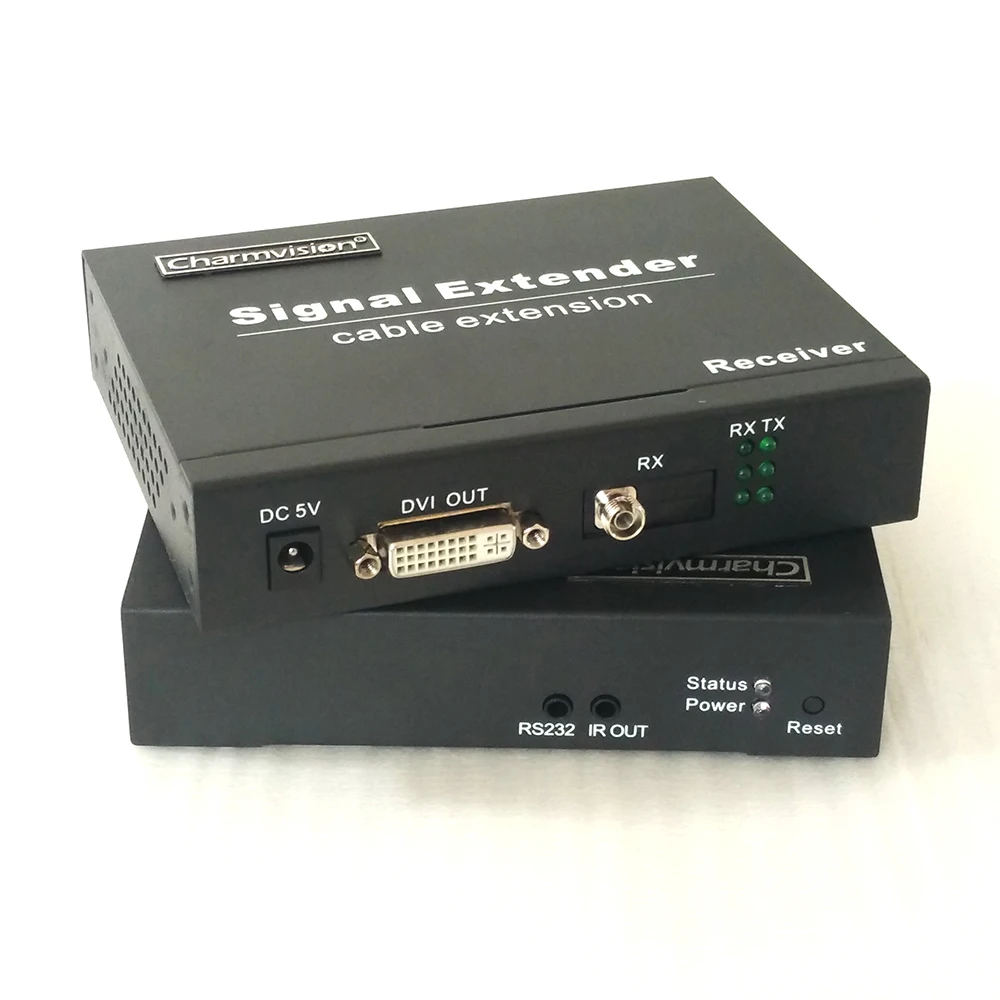 Charmvision EVO 1D DVI оптоволоконная Оптическая передача I 3 5 мм AUX IR расширитель трансивер