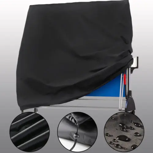 

Full Size Ping Pong Table Storage Cover Table Tennis Sheet Waterproof Protector with 8 Eyelets and String for a Safer Hold